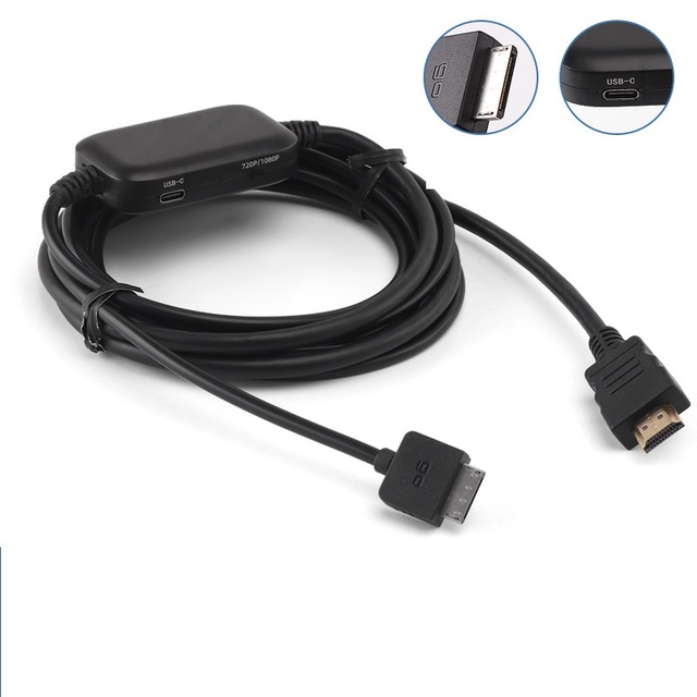 Universal 3m Plastic Wired HD Cable for PSP GO Game Console Supporting High-Definition Video to Displays