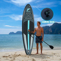 Planche de SUP gonflable TIDETREK 350 cm pour débutants, planche de surf gonflable ISUP pour la course et le paddle surf en eaux océaniques