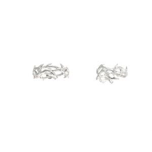 Men's Retro Hip-Hop Punk Style Vintage Open <b>Ring</b> Adjustable Copper Thorns <b>Couple</b> Finger <b>Ring</b> Resizable for Lovers' Comfort - Product Image 5