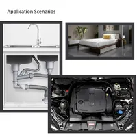 Caméra d'inspection portable 3-en-1 USB pour toiture et égouts, avec câble souple de 5,5 mm et 5 mètres, pour fabricants en gros