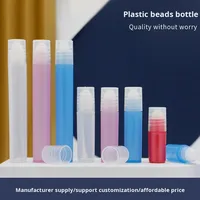 Flacon de massage cosmétique miniature multi-couleurs en plastique PP avec bille à rouler pour huile essentielle et parfum, 3/5/10 ml, vente en gros