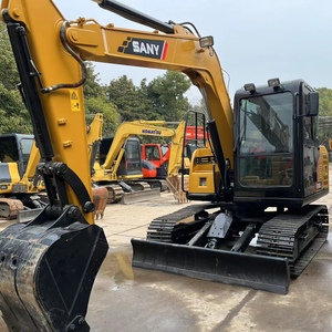Excavadora de cadenas SANY SY75C usada de 7 toneladas con cucharón de 0.28m³ y motor japonés para construcción - Product Image 3