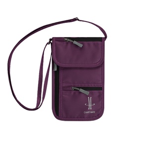 RFID Anti-hırsızlık Vintage Düz Renk Polyester Crossbody Çanta Su Geçirmez Taşınabilir Cüzdan Pasaport Uçak Bileti Tutucu Cep Telefonu - Product Image 1