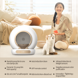 <span class=keywords><strong>Caja</strong></span> de <span class=keywords><strong>arena</strong></span> <span class=keywords><strong>para</strong></span> <span class=keywords><strong>gatos</strong></span> automática de nuevo diseño, autolimpieza con aplicación remota, control de olores con certificados, <span class=keywords><strong>caja</strong></span> de <span class=keywords><strong>arena</strong></span>, <span class=keywords><strong>caja</strong></span> de <span class=keywords><strong>arena</strong></span> eléctrica - Product Image 6