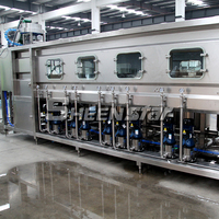 Ligne de production d'eau pure en bouteille automatique SHEENSTAR Machinery de 20 litres (5 gallons), machine de remplissage d'eau de 5 gallons