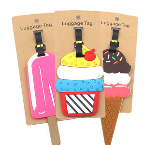 Étiquette de bagage de Golf en Silicone souple, en Pvc, lettre, accessoires de voyage, animaux de dessin animé, étiquettes de bagages vierges personnalisées - Product Image 5