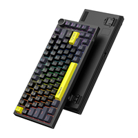Mechanical Gaming Keyboard ONIKUMA G52 82 Key 75% Hot Swappable RGB Wired Keyboard with Volume Knob for Gaming Office