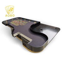 Table de roulette de casino en bois massif de luxe sur mesure, fournisseur professionnel de tables de roulette