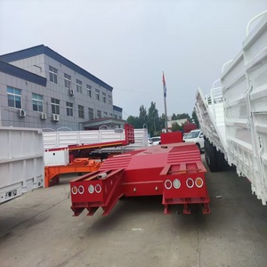 3-5 Axles 1001-2000kg Hydraulic Lowbed Drop Deck Gooseneck Semi-<b>Trailer</b> 12.5x2.5x1.5m Fengniao - Product Image 2