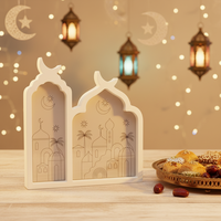 K&B Moderne Duurzame MDF Decoratieve Schaal voor Eid Al-Fitr Feest Fruitplateau Te Koop