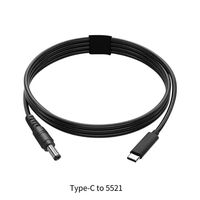 Vente en gros aux usines USB vers DC adaptateur pour ordinateur portable travailleur 1.5m PD65W USB C vers DC5521 cordon d'alimentation pour Starlink pour l'utilisation de la caméra