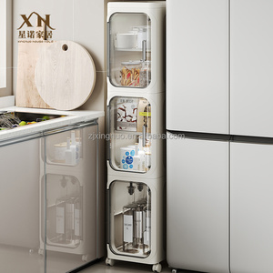 Bán Buôn 4 Lớp Khoảng Cách Lưu Trữ Tủ Lưu Trữ Ngăn Kéo Tủ Nhà Bếp Phòng Tắm Lưu Trữ Cán Tiện Ích Giỏ Hàng Với Bánh Xe - Product Image 1