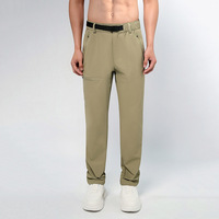 Pantalon de randonnée extérieur avec poches latérales zippées, léger, séchage rapide, logo personnalisé, pantalon de travail, pantalon de survêtement en nylon, logo personnalisé OEM