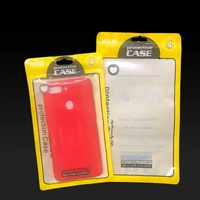 Pabrik langsung dapat ditutup kembali semi-transparan 3 sisi segel casing ponsel tas penutup telepon kemasan
