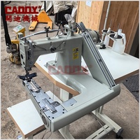 Machine à coudre à bras courbé à double aiguille haute vitesse CADDY 9280 pour cuir moyen à lourd et vêtements, machine à coudre les côtés des pièces.