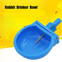 Abreuvoir automatique pour lapins Leader LZRD-01 bleu avec débit de 0,3 à 0,8 L/min pour lapins, chiens et chats - Nouveau plastique