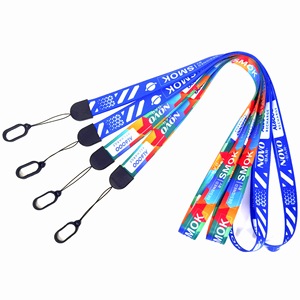 Factory Custom Eco-Friendly Durable Polyester Jacquard Phone Promotional Exhibition Lanyards Anime Logo Hook ID Card Badge