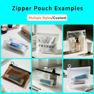 Bolsa Transparente Personalizada de Fábrica con Cierre para Pasta de Dientes, Bolsa de Plástico con Serigrafía para Cepillo de Dientes, Bolsa para Pelucas para Mujer - Product Image 5