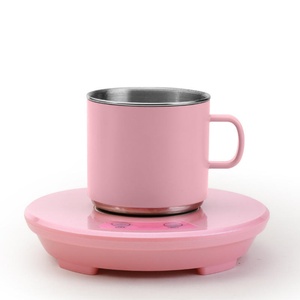 USB Smart Coffee Cup Heater Coffee Cup With Heater Smart Milk Heater Mug Heating and <b>Cooling</b> Keep Warm - Product Image 1