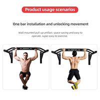 Barre de traction murale multi-prise pour l'entraînement en salle de sport