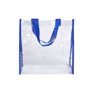 Summer Transparent Clear Pvc <b>Plastic</b> <b>Tote</b> Bag Jelly Travel Shoulder Beach Bags With Custom Printed Logo - Product Image 1