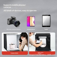 Mini studio photo portable avec boîte à lumière LED pour tente de prise de vue, vente en gros de matériel de photographie personnel en Chine