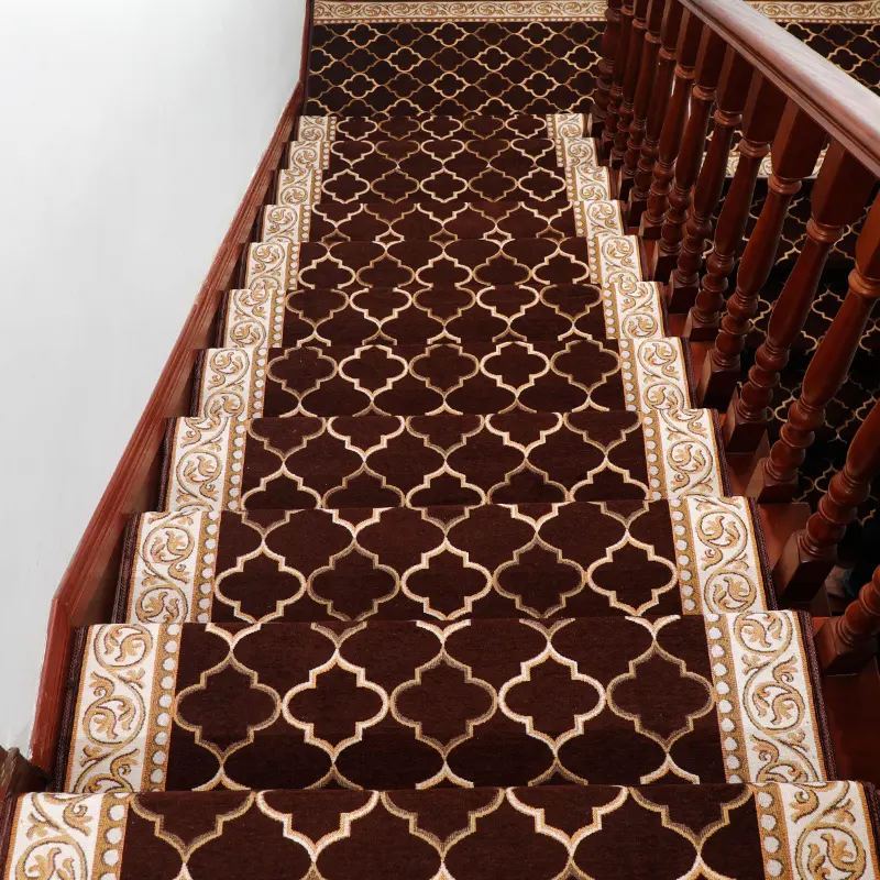 Polyester Moquette Stair Anti Slip Mat Stain Resistant Stair Tread Carpet Lowes