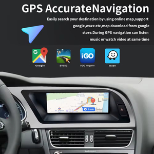 8.8 inci CarPlay nirkabel <span class=keywords><strong>Android</strong></span> Auto Radio mobil pemutar Dvd Multimedia layar sentuh untuk Audi A4 B8 S4 A5 S5 GPS 8581 8 + 128GB - Product Image 5