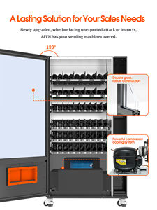 آلة بيع تجارية متوفرة في المخزون في الولايات المتحدة من شركة AFEN، خصم 10% لعيد الميلاد، شحن خلال 3 أيام، مزودة بقارئ بطاقات للوجبات الخفيفة والمشروبات - Product Image 3