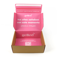 Cartons ondulés personnalisés, boîtes d'expédition, y compris des boîtes d'avion de type fermeture éclair pour petites séries