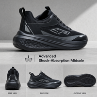 Chaussures de course pour hommes 2026 Stealth-Pro à semelle ondulée / Baskets techniques respirantes à amorti élevé avec empeigne en maille / Usine OEM ODM