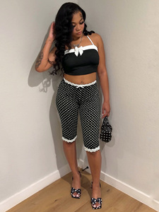Nouvelles tenues <span class=keywords><strong>tendance</strong></span> <span class=keywords><strong>et</strong></span> mignonnes pour femmes, ensemble crop top <span class=keywords><strong>et</strong></span> leggings 2 pièces, ensemble sexy Y2K pour femmes, ensemble assorti pour l'été, vêtements pour femmes - Product Image 5