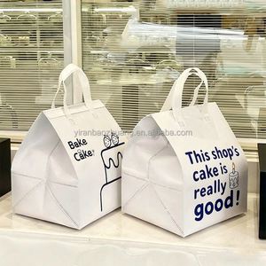 Sac isotherme réutilisable personnalisé en non-tissé, grande taille, résistant aux déchirures, avec logo personnalisé en feuille d'aluminium pour café, supermarché, restaurant - Product Image 1