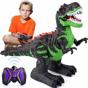 EPT niños recargable eléctrico caminar t-rex Dino Control remoto caminar Led Robot Rc dinosaurio Juguetes