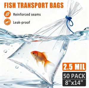Custom Logo Clear Polyethylene Live <b>Fish</b> <b>Transport</b> <b>Bags</b> Bottom Gusset <b>Fish</b> Plastic <b>Bags</b> for Transporting <b>Fish</b> - Product Image 5
