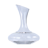 Groothandel handgeblazen glazen wijnkan, handvatloze, wijduitlopende mondstuk beluchter decanter voor restaurant catering bulk export