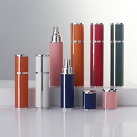 Coffret Découverte de Parfums Personnalisé avec Logo, Flacon de Parfum en Cuir 5ml Rechargeable, Atomiseur de Voyage Portable Mini 10ml