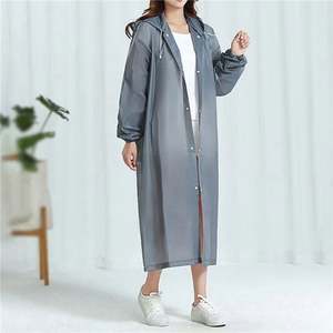 Imperméable long unisexe pour adultes, en EVA, imperméable, coupe-vent, à capuche, pour filles, hommes, femmes, voyages, pêche, camping - Product Image 6