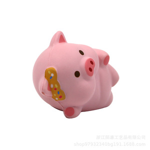 Cartoon Pig Pu Foam Lying Pose Cute Animal Toy Desk Ornament Gift Slow <b>Rebound</b> Toy - Product Image 3