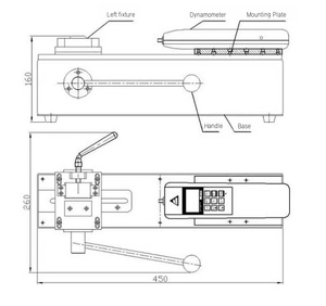 Горизонтальный ручной держатель для манометра, экспериментальное испытательное оборудование, стенд, вертикальный двухтактный Винтовой Станок - Product Image 2