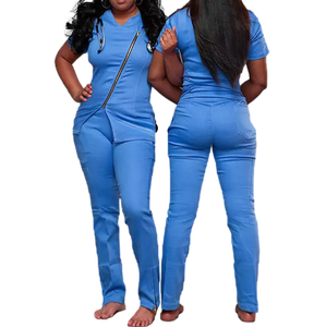 ชุดเครื่องแบบพยาบาลแฟชั่นสำหรับผู้หญิงกางเกงวิ่งแบบเซ็กซี่ขนาดใหญ่พิเศษยืดได้ - Product Image 2