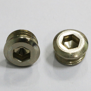 Bouchon fileté DIN908 en laiton et acier inoxydable 1/4" 3/8" 1/2" pour raccord <span class=keywords><strong>de</strong></span> tuyau, bouchon hexagonal pour tuyau d'huile, bouchon <span class=keywords><strong>à</strong></span> vis électrique mâle - Product Image 4