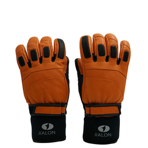 2019 Personnalisé Neige Chaud Gants <span class=keywords><strong>Thinsulate</strong></span> Imperméable Gants de <span class=keywords><strong>Ski</strong></span> En Cuir - Product Image 1