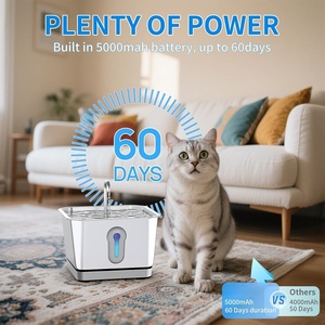 APP Smart Sensor Pet Water Fountain Stainless Steel 135oz Battery Cat Water Dispenser Whit Multiple Filtration Intelligent Chip - Product Image 5