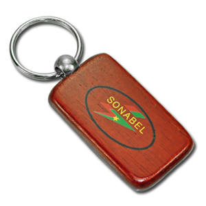 Llavero de madera de haya grabado con logotipo personalizado Soporte de llavero de madera liso para mosquetones y llaveros promocionales - Product Image 6