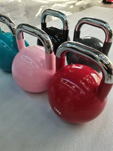 Competition Grade Solid Steel Kettlebells Painted Finish <b>Strength</b> <b>Training</b> Equipment for Men and Women Home Gym Workouts - Product Image 6