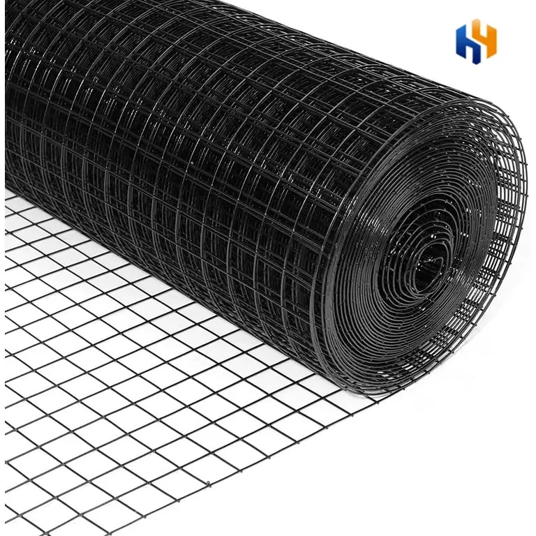 48 ''X 50 '1/2Inch Hardware Doek 19 Gauge Zwart Vinyl Gecoat Gelast Hek Gaas Voor Huis En Tuin Hek