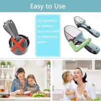Cuillère à mesurer réglable pour la maison et la cuisine 2 pièces ensemble nouvelle tendance boutique en ligne Offre Spéciale Gadgets de cuisine cuillère à mesurer en plastique
