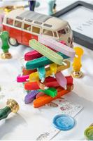 Bâtons de cire à cacheter vintage avec mèche, plusieurs couleurs pour la scellure d'enveloppes, les invitations de mariage et les créations de sceaux en cire DIY