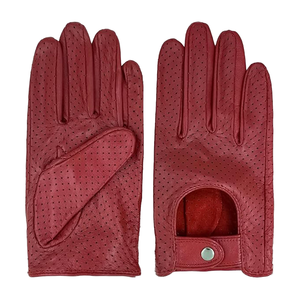 Guantes de Conducción KEVEN IMPEX KI-505 de Cuero Perforado, Medios Dedos, con Agarre, para Carreras, Ciclismo, Pantalla Táctil, Transpirables, Unisex, Verano - Product Image 4